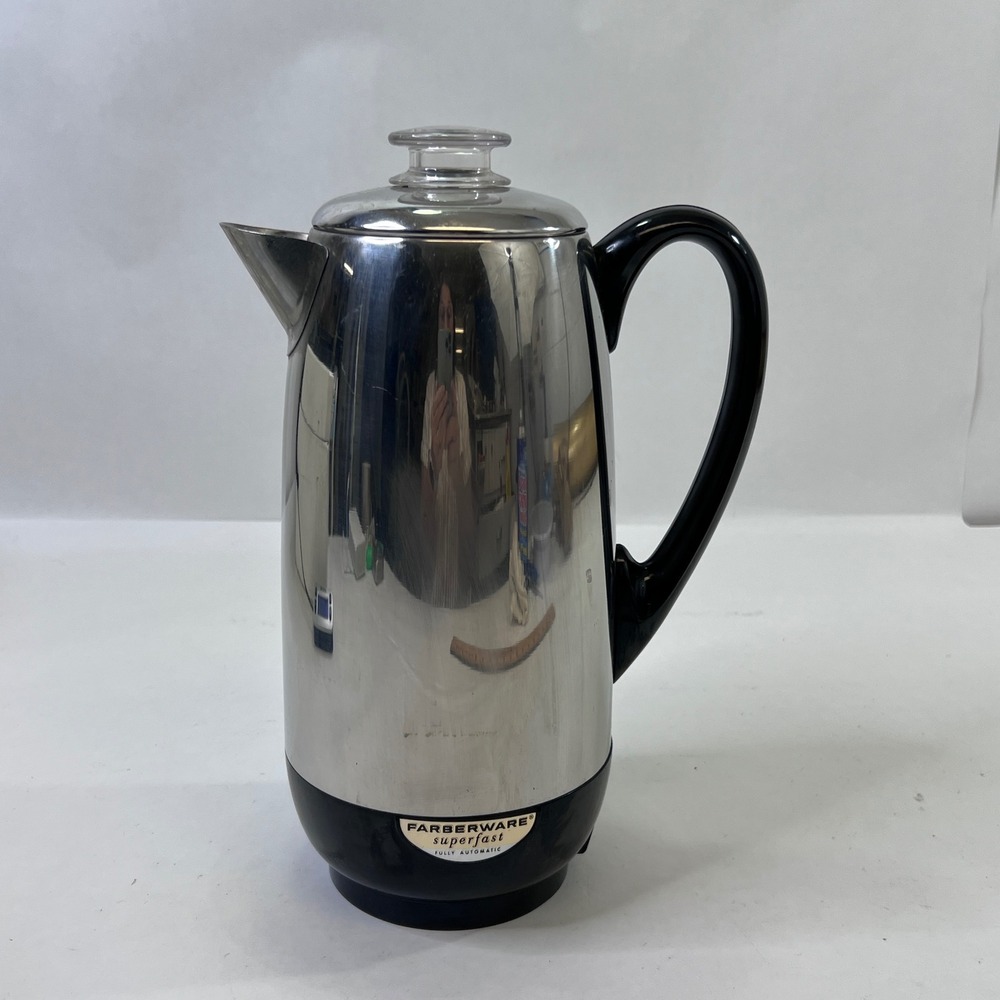 Farberware Superfast 12 Cup Electric Percolator Model 142 Stainless Steel USA